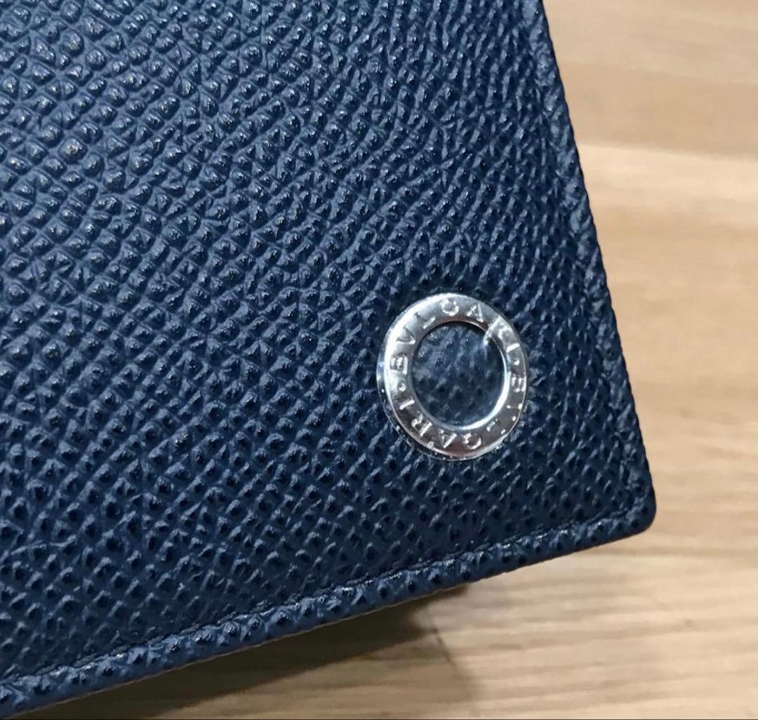 v*i様 ブルガリ 2つ折り 財布 ブルガリブルガリ ネイビー