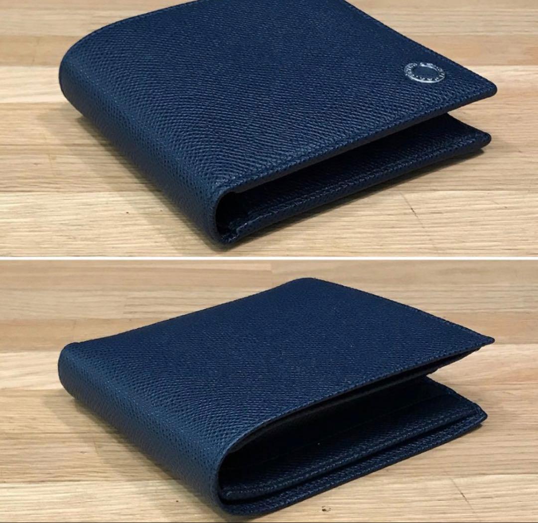 v*i様 ブルガリ 2つ折り 財布 ブルガリブルガリ ネイビー