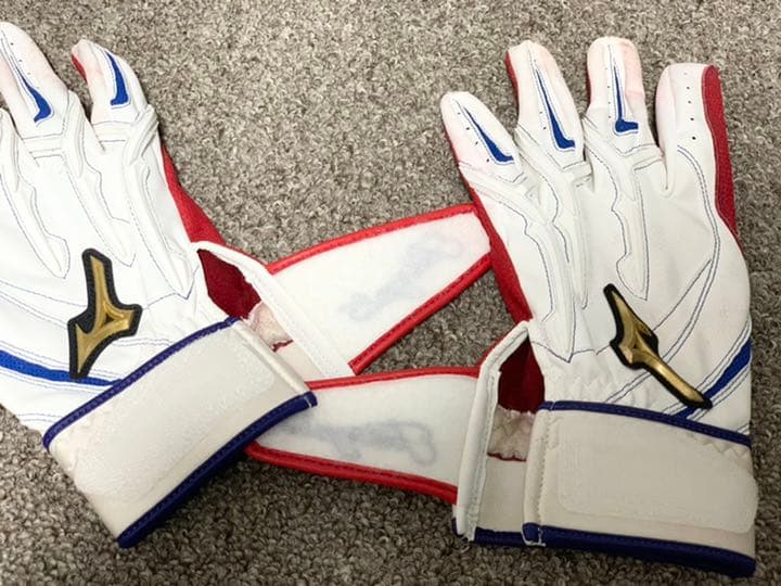 筒香嘉智選手 支給品 実使用 ミズノプロ バッティンググローブ