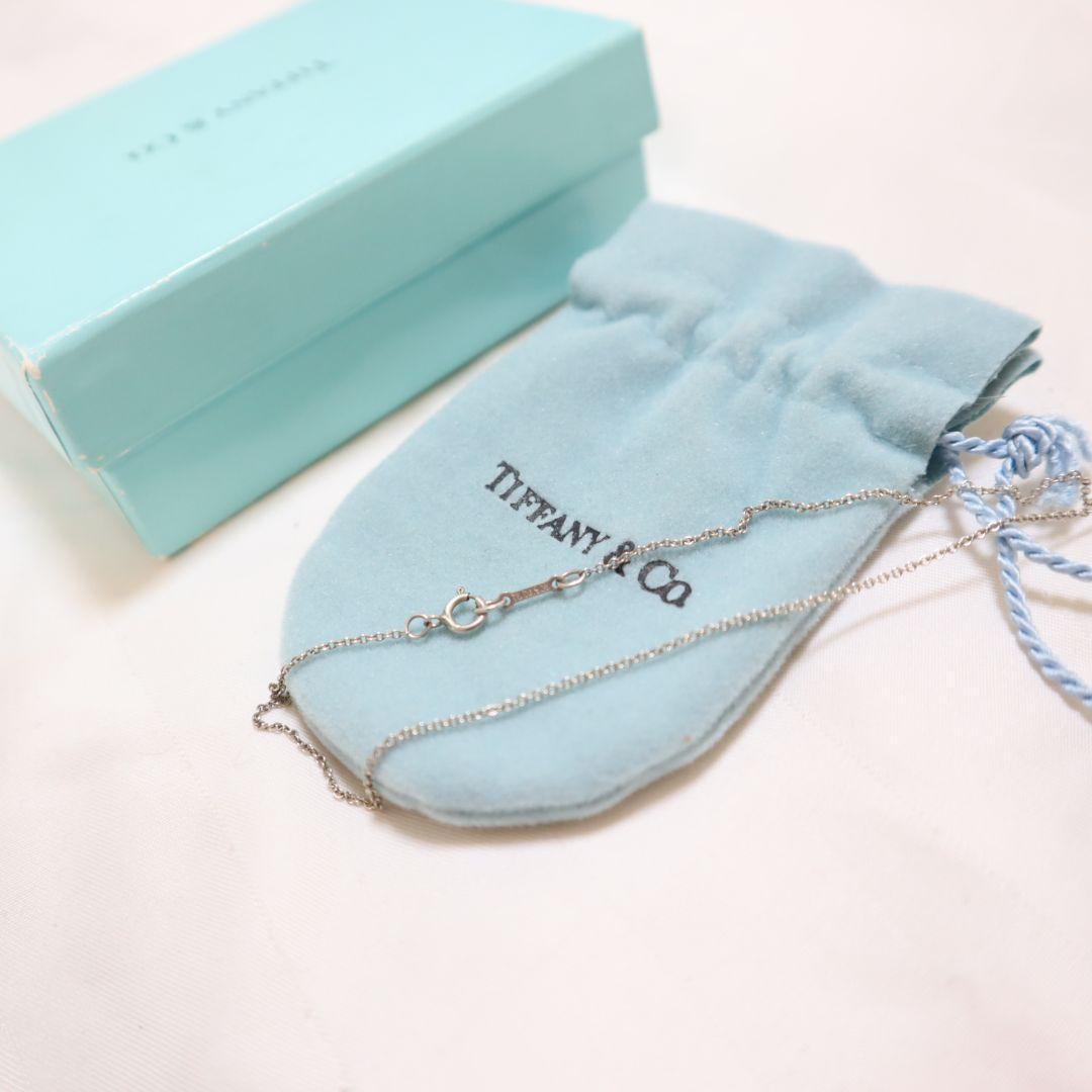 Tiffany & Co. クロスネックレス 38cm 2×2.5 箱ポーチ付き