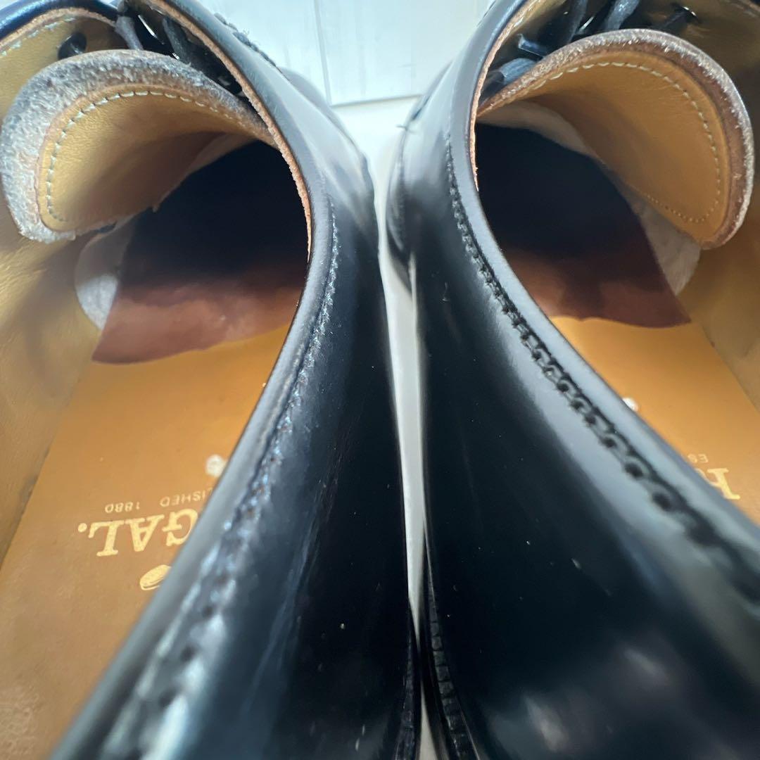 【美品】REGAL リーガル 26.5 プレーントゥ 2504 レザー 黒