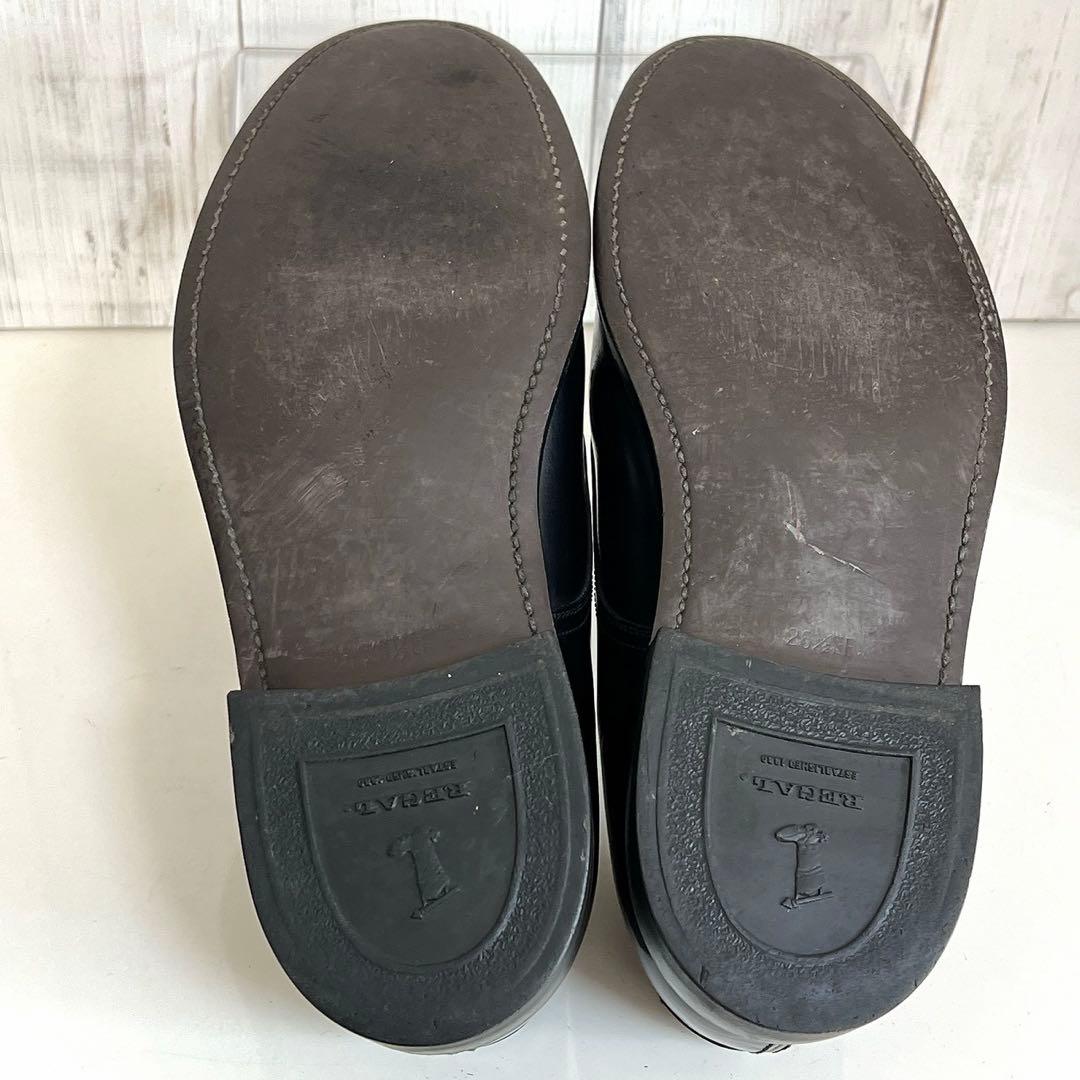 【美品】REGAL リーガル 26.5 プレーントゥ 2504 レザー 黒