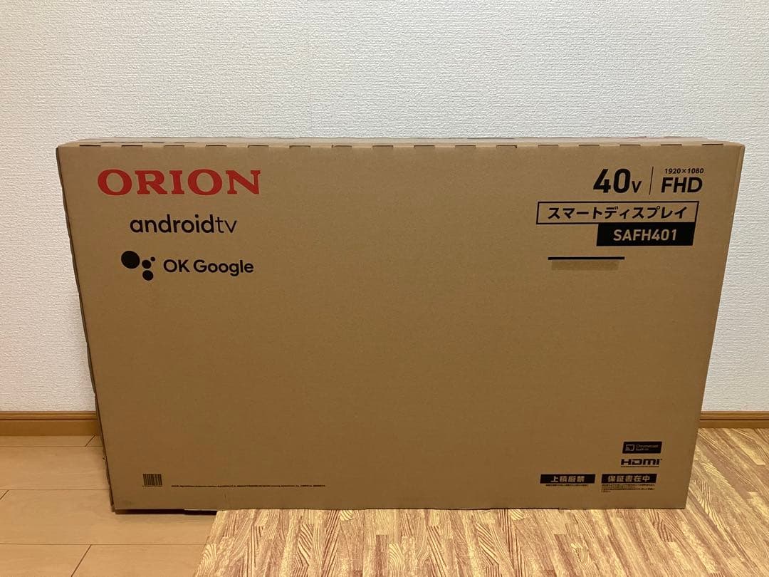 【新品未開封】ORION 40V FHD Android TV SAFH401