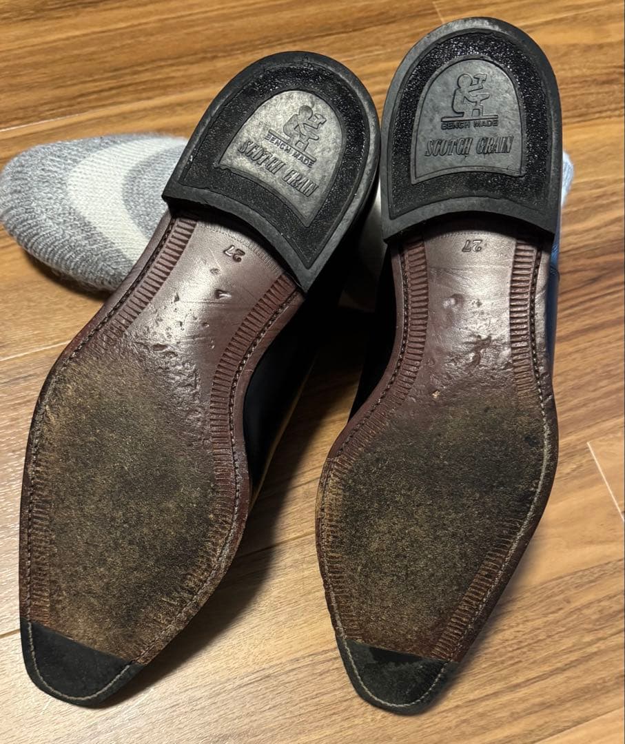 【美品】スコッチグレイン　SCOTCH GRAIN 黒　27cm