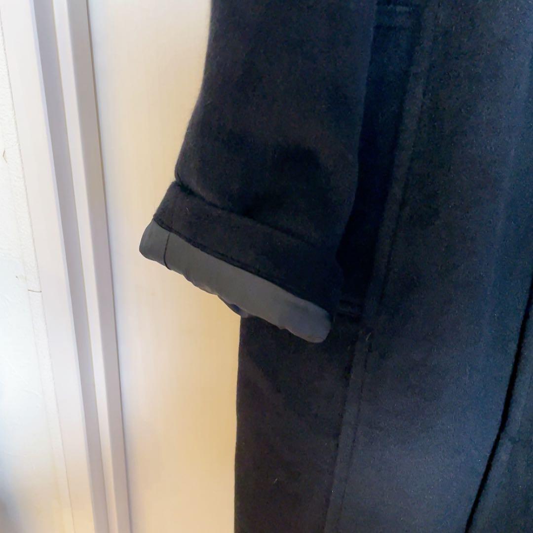 美品　I.D.D DURBAN 高級　スーパーアンゴラ　黒 チェスターコート　L