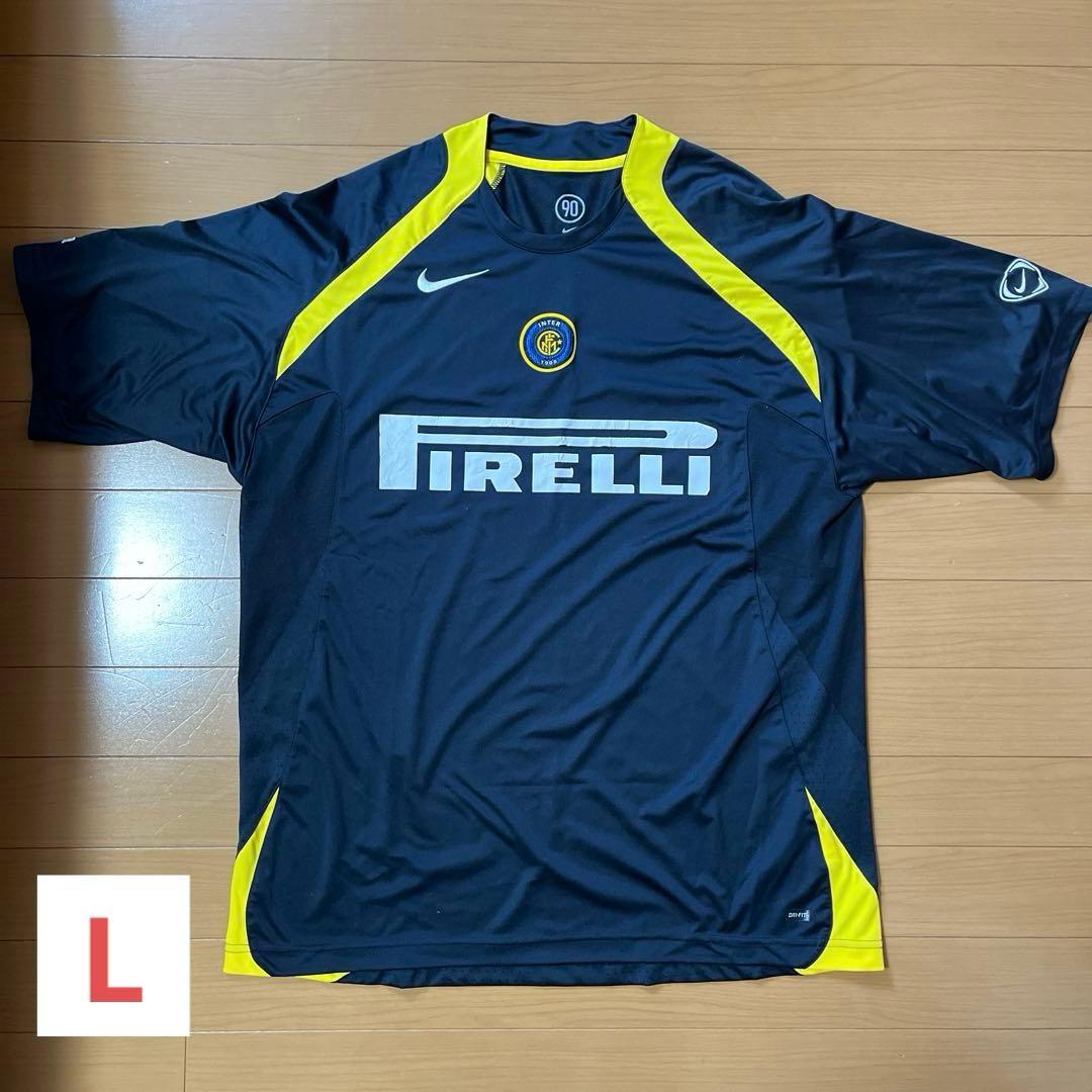 ⭐︎希少⭐︎ 【L】NIKE トータル90 インテル　レプリカユニフォーム　ブラック