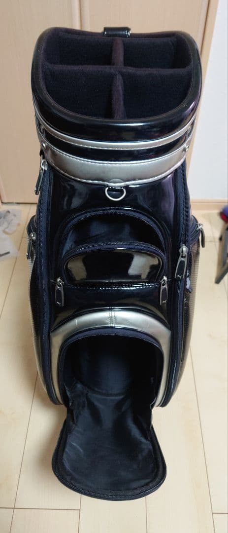 ※かーぴん PUMA キャディバッグ 黒 シルバー