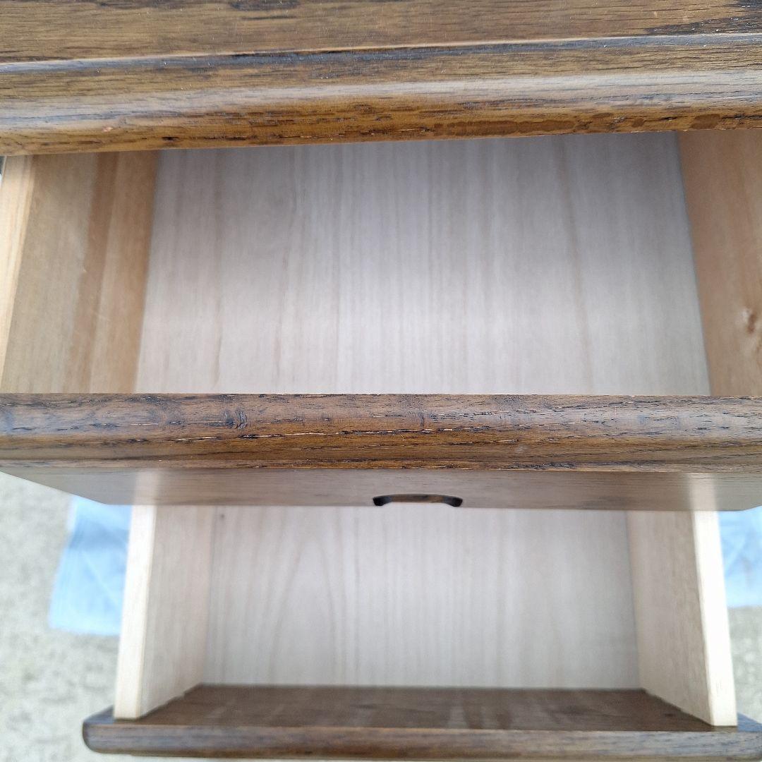 木製ダークブラウンチェスト 5段