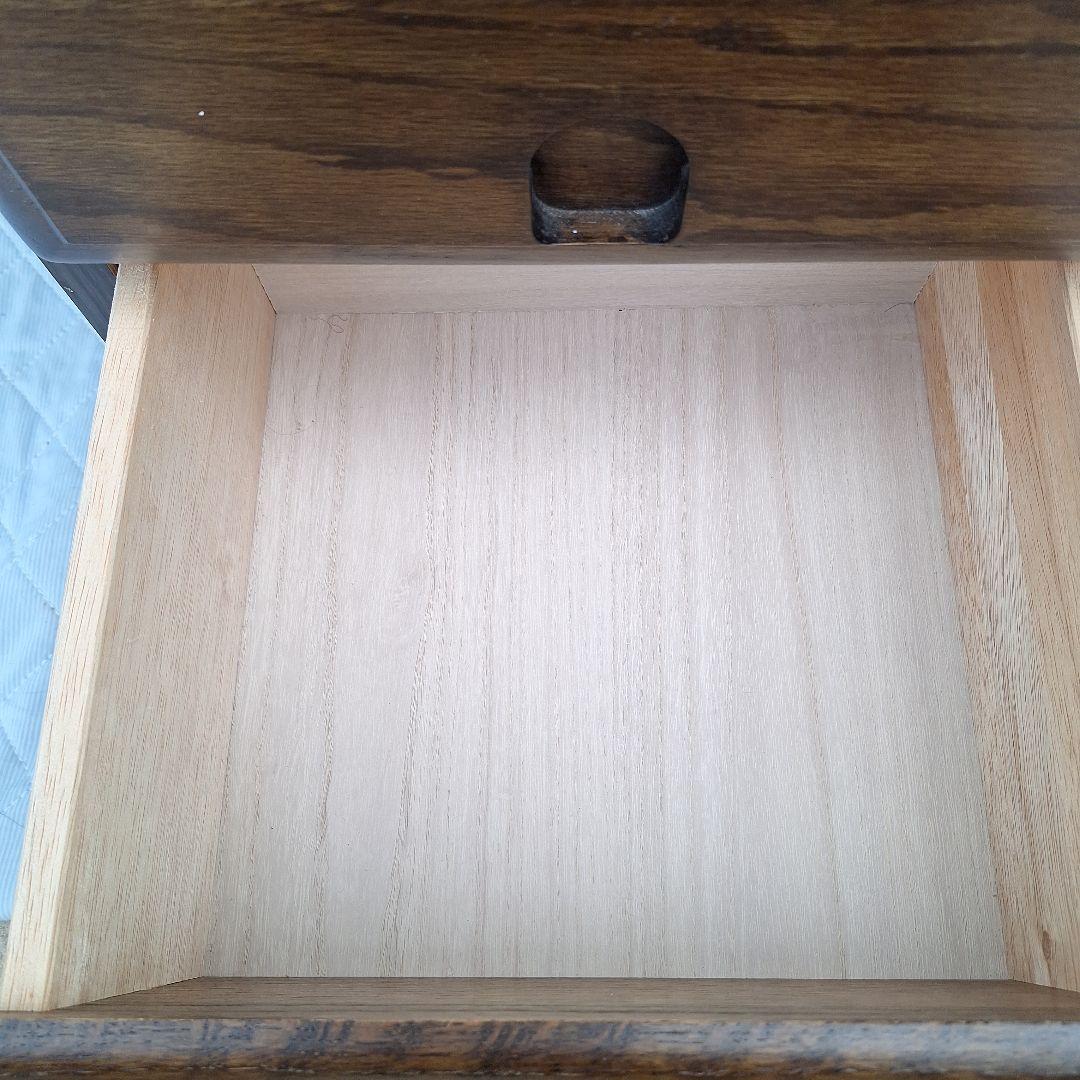 木製ダークブラウンチェスト 5段