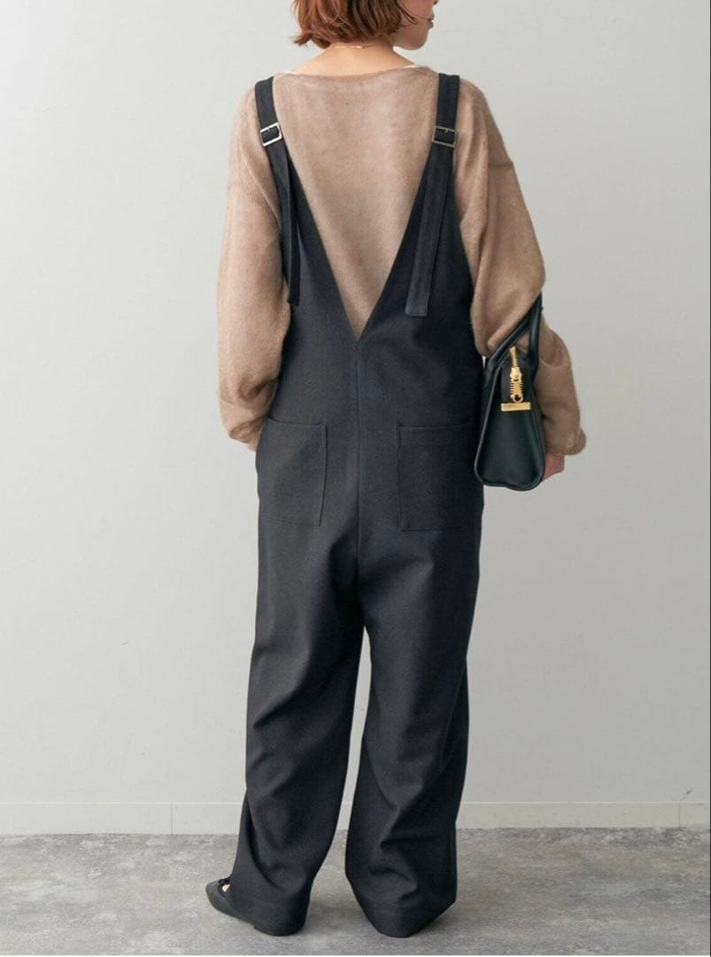 スピックアンドスパンVネックオールインワンspick&span新品36