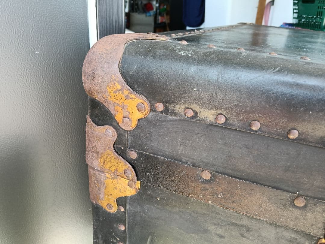 【訳あり】衣装ケース　インテリア　ビンテージトランク