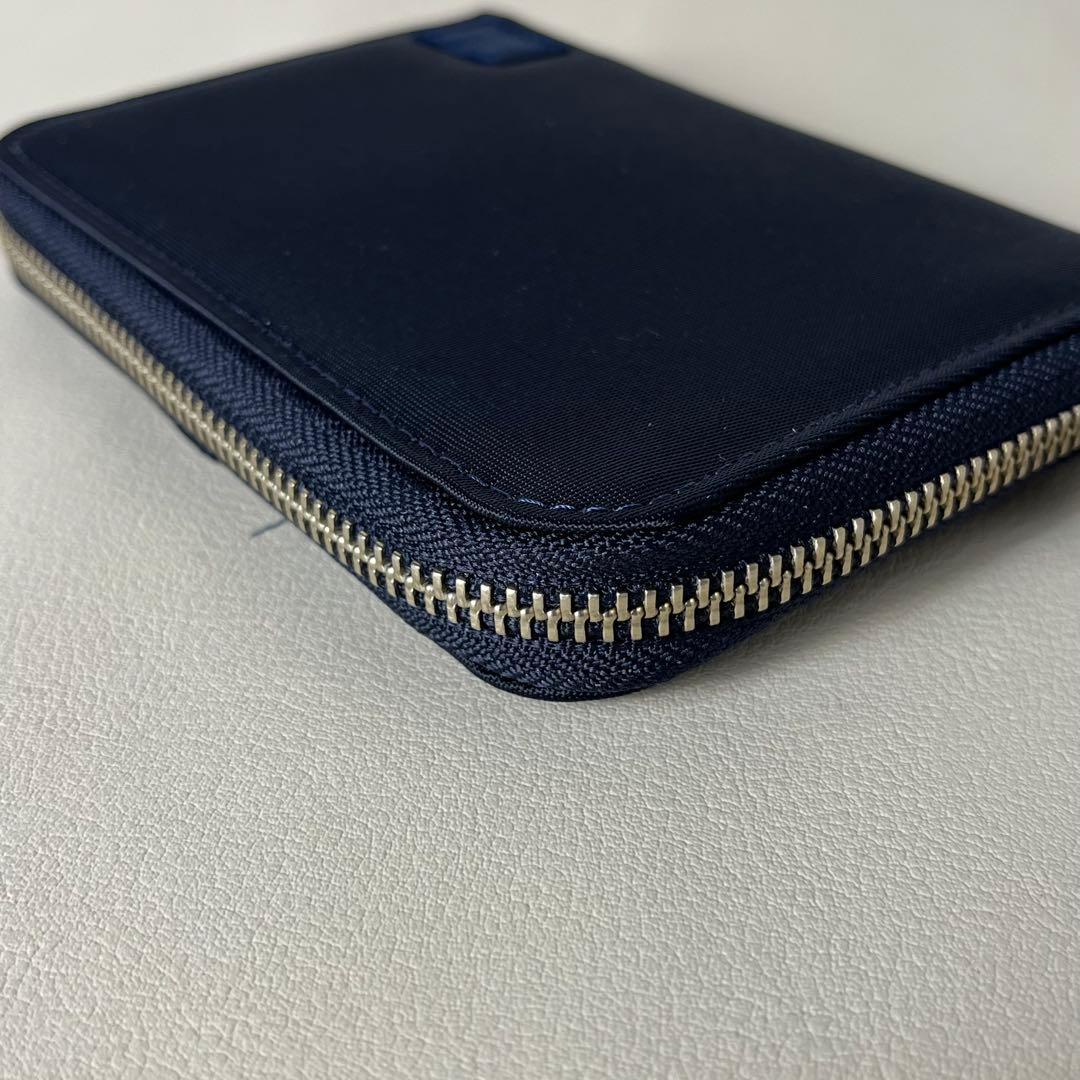 未使用級　PORTER 二つ折り財布　ラウンドファスナー　リフト　ネイビー