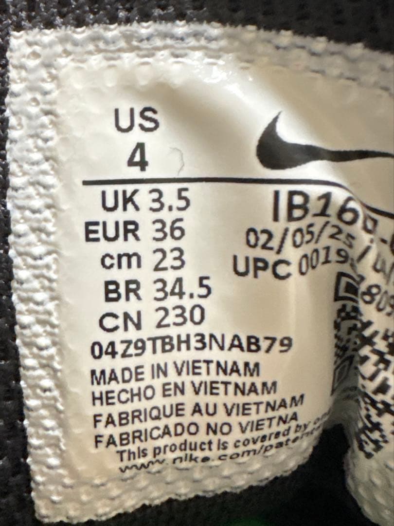 靴 NIKE AIR MAX 95 OG BLACK/GREEN 23cm