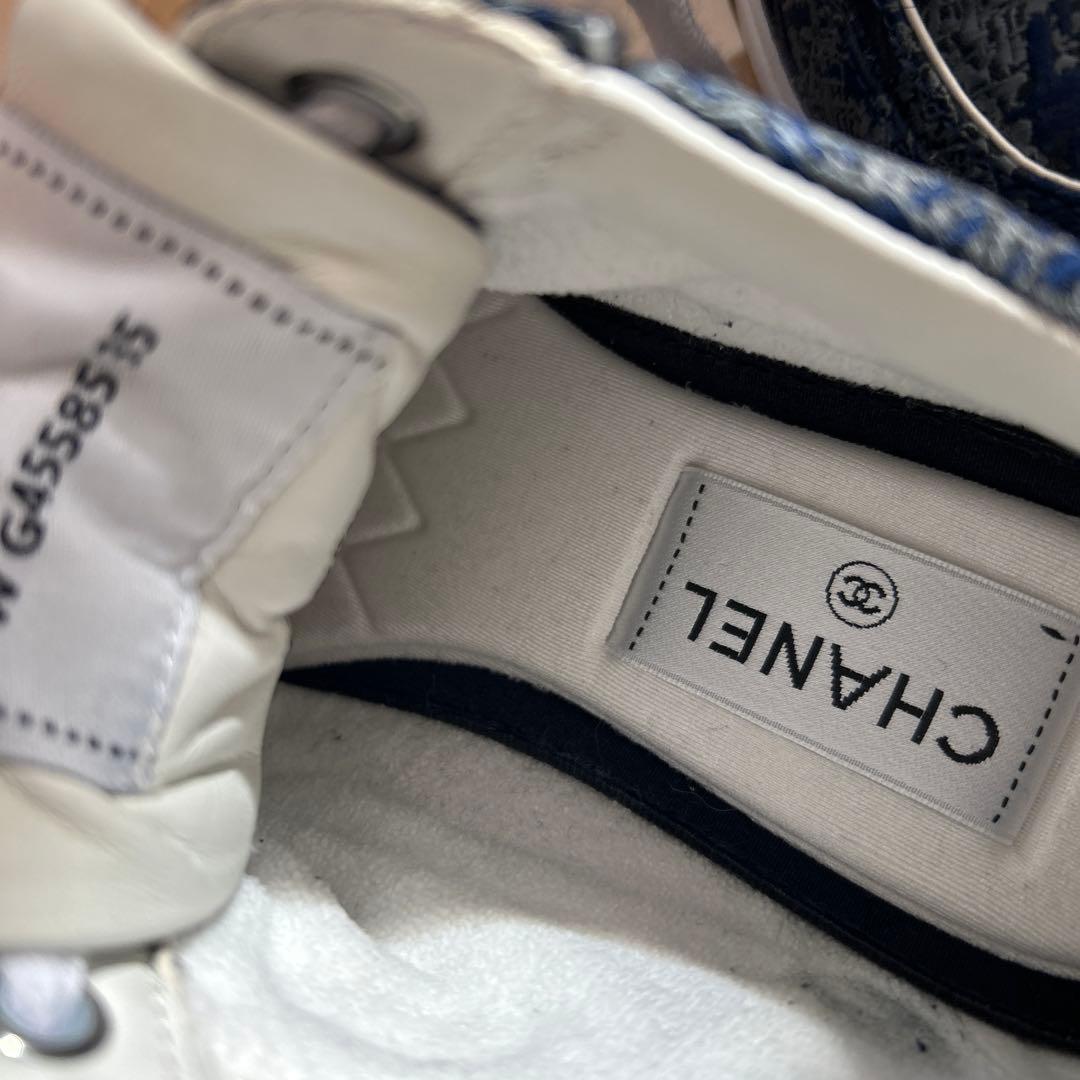 CHANEL ネイビー スニーカー　35