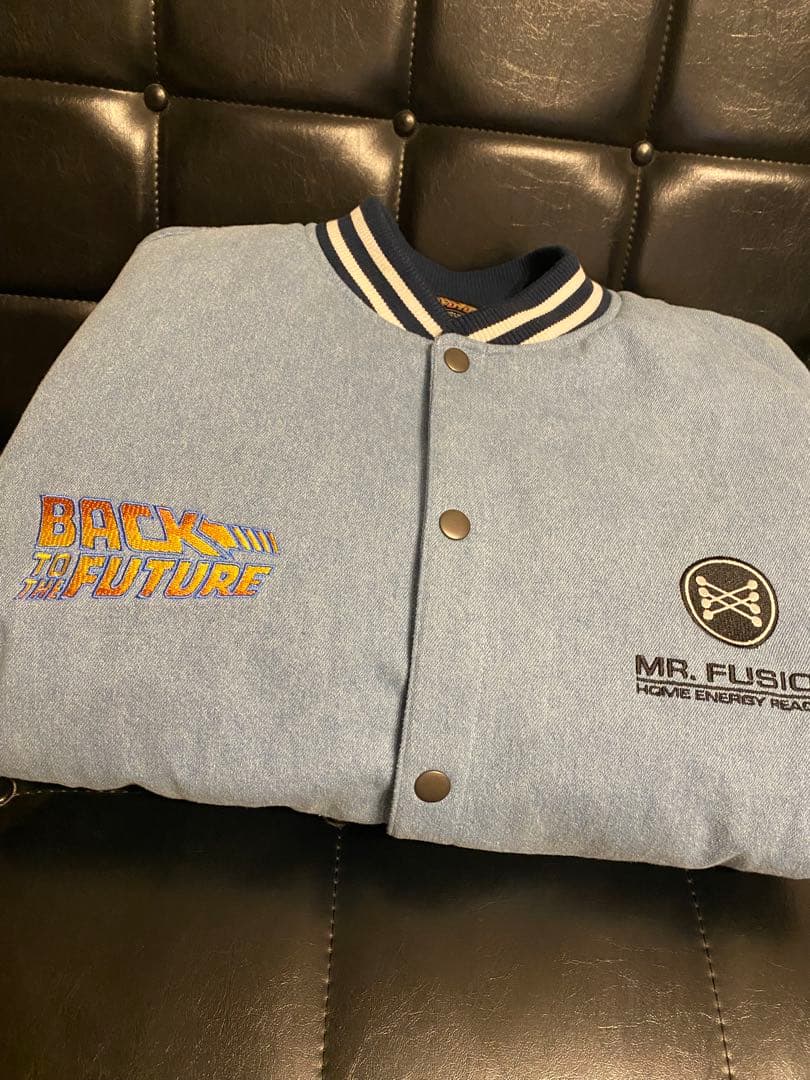 新品タグ付き★ニコアンドバックトゥザフューチャー刺繍スタジャン未使用BTTF