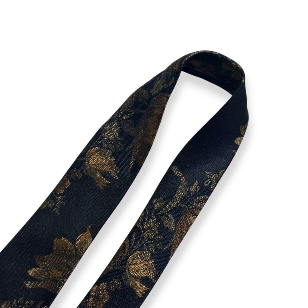 良品✨LOEWE ネクタイ　ロエベ ジャガード　ブラック　古着　おしゃれ