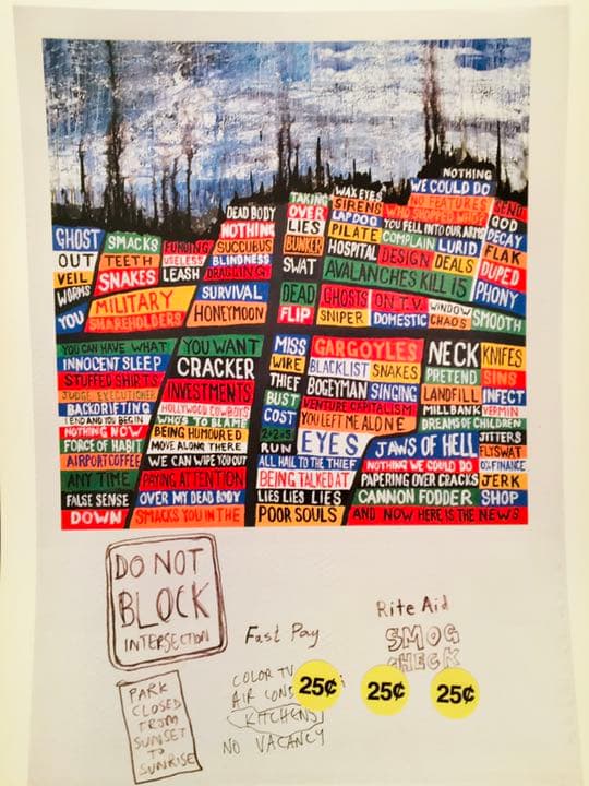 レディオヘッド「ヘイル・トゥ・ザ・シーフ」リトグラフ8枚セット