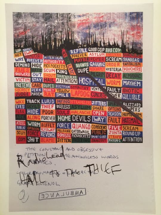 レディオヘッド「ヘイル・トゥ・ザ・シーフ」リトグラフ8枚セット