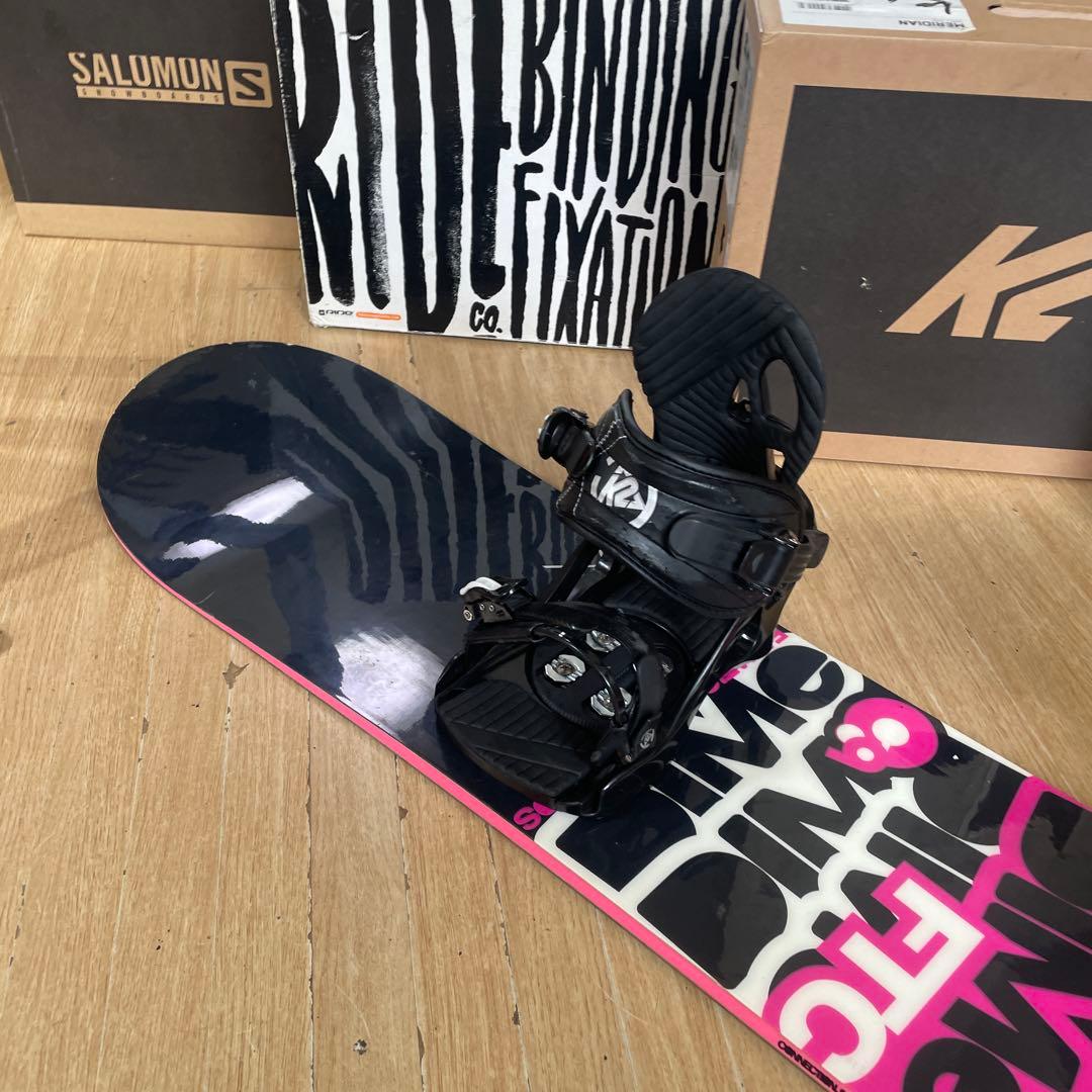 FANATIC×K2　ファナティック　バインディング付スノーボードセット