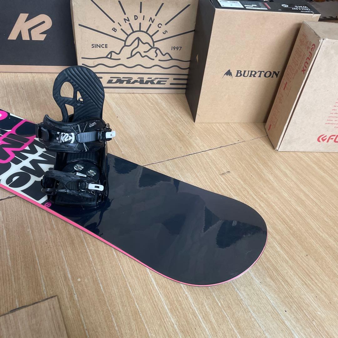 FANATIC×K2　ファナティック　バインディング付スノーボードセット