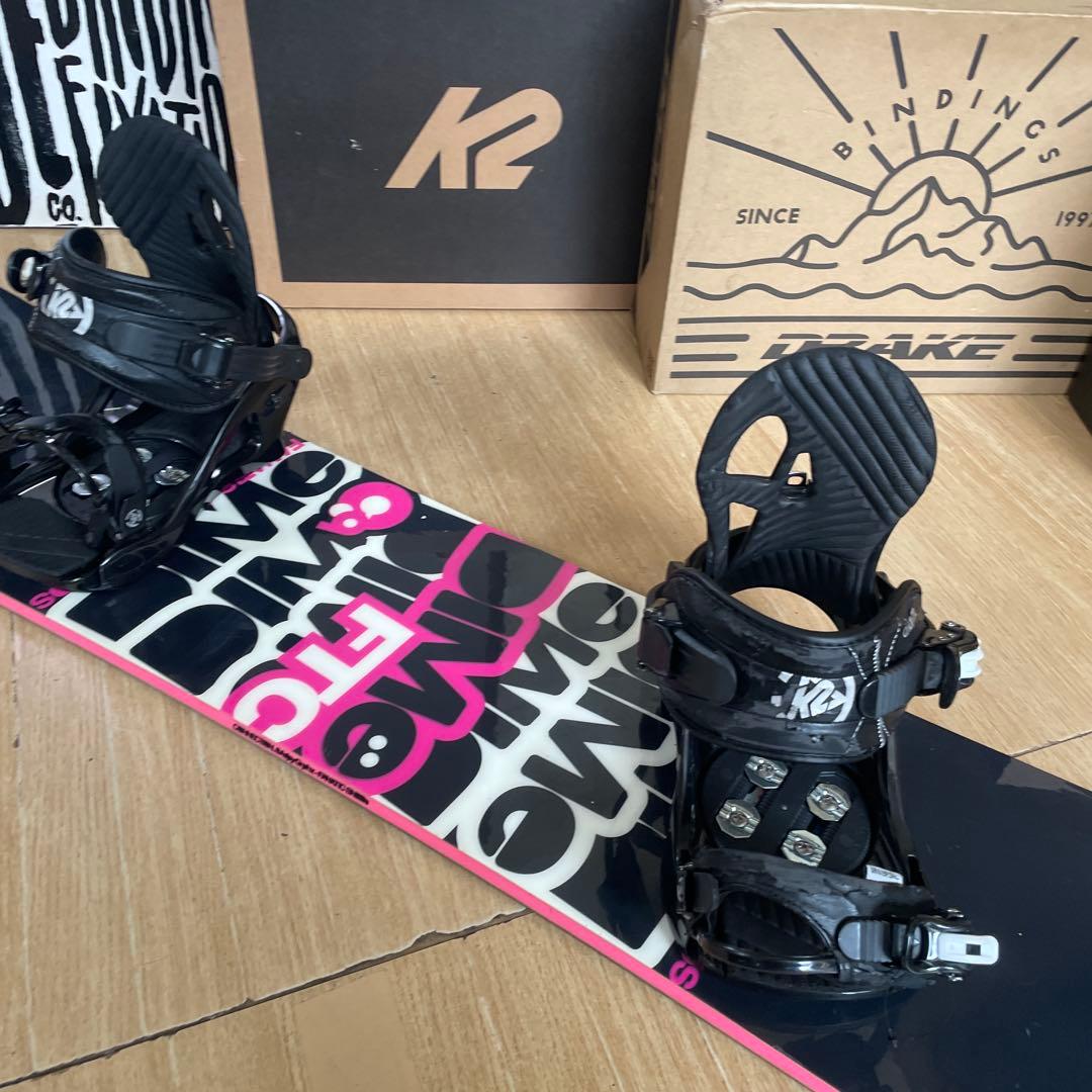FANATIC×K2　ファナティック　バインディング付スノーボードセット