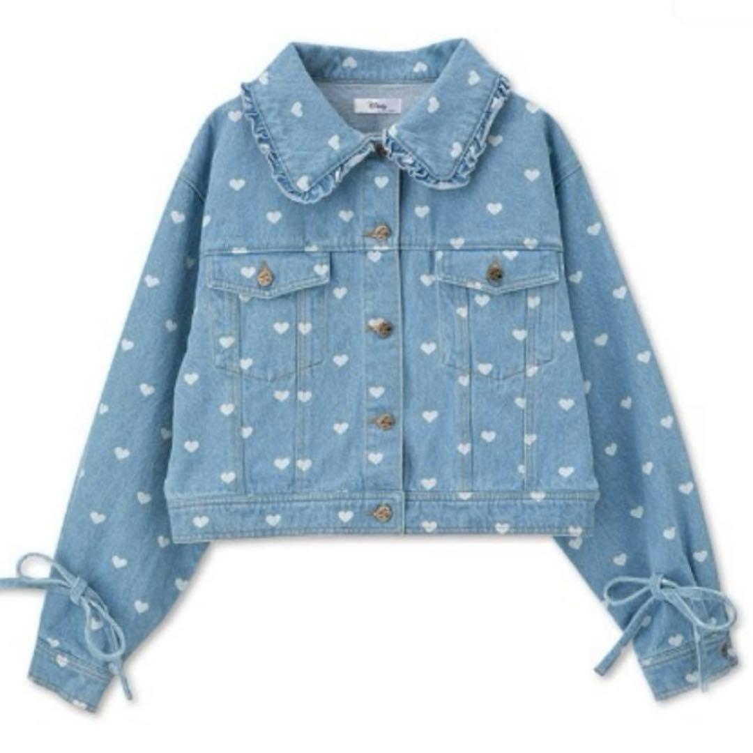 新品　レディース デニムジャケット ミニー アベイル　ディズニー　M ミニパル