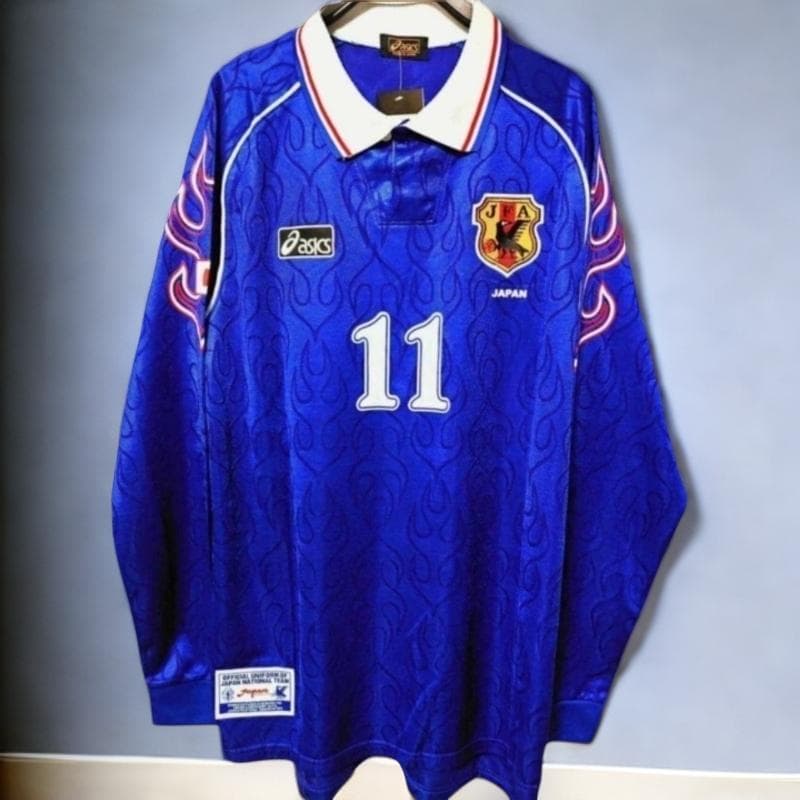 1998日本代表 長袖 シャツ KAZU 11 三浦知良