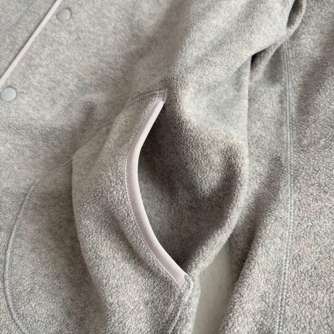 【美品】DANTONダントン フリース ノーカラーカーディガン 36