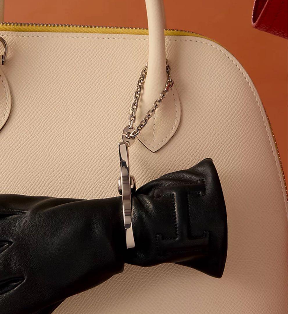 新品未使用 HERMÈS 手袋ホルダー《フィルー》 シルバー