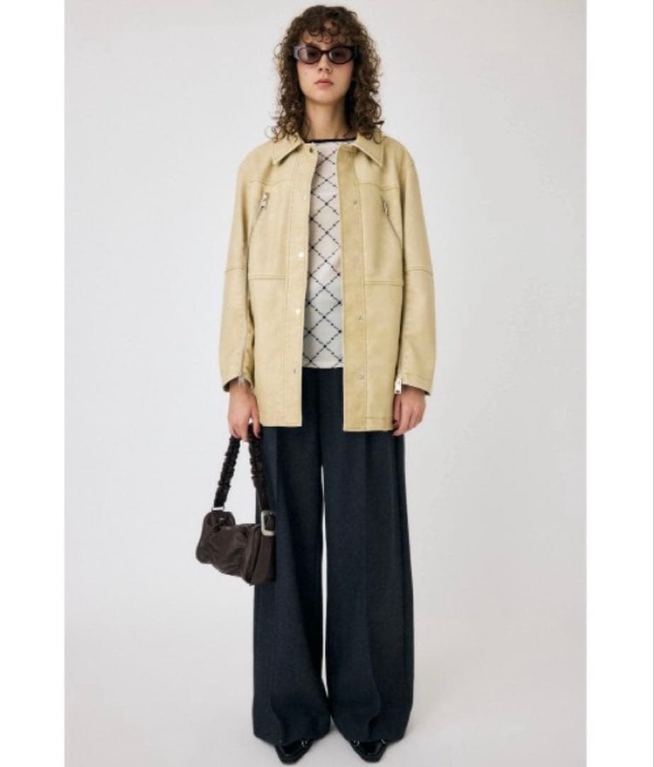 moussy AGED F/LEATHER MIDDLE ジャケット