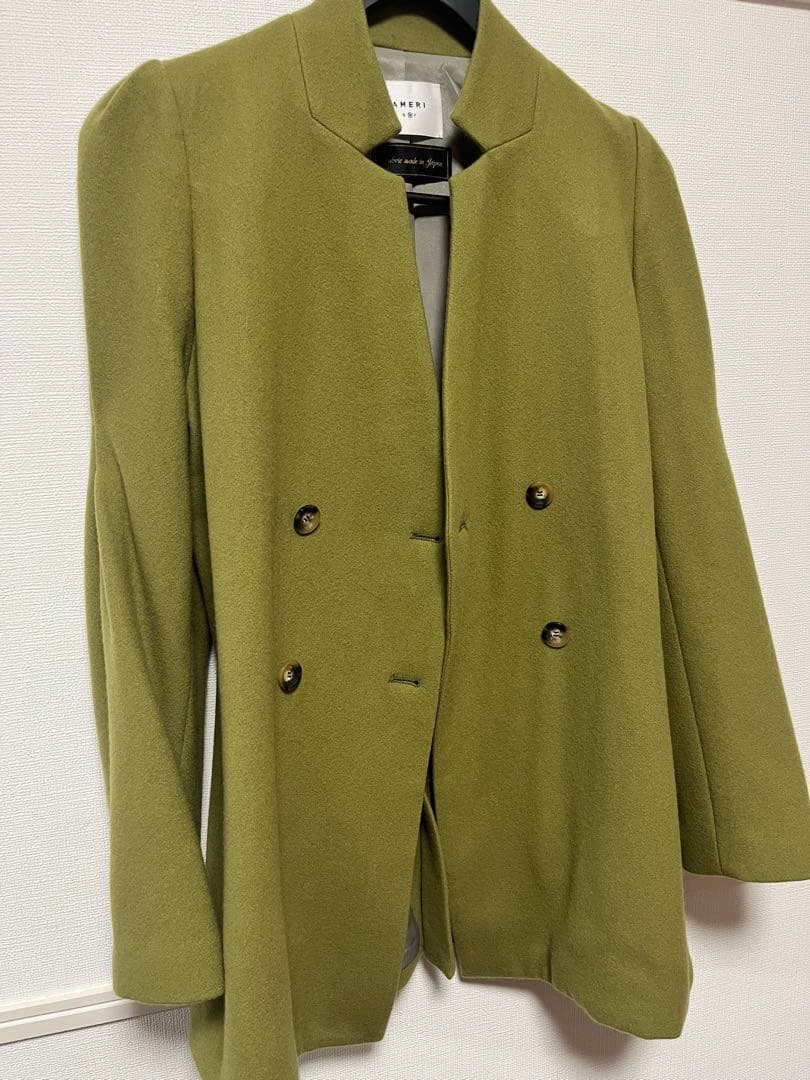RIN✴︎Ameri ジャケットモスグリーンピスタチオコートテーラード