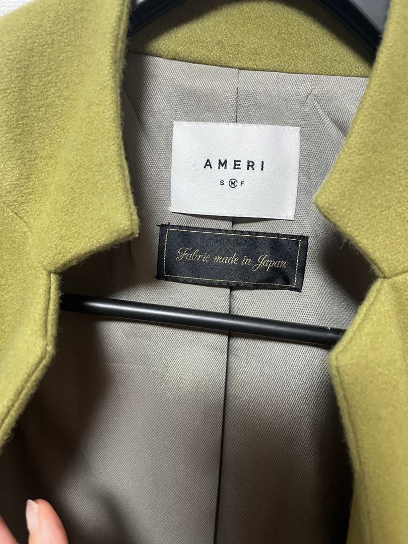 RIN✴︎Ameri ジャケットモスグリーンピスタチオコートテーラード