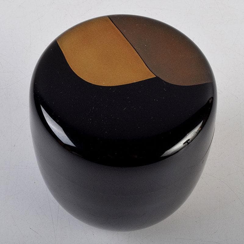 Soho 茶道具　竹内幸斎作　遠山蒔絵　大棗　共箱　V　9138