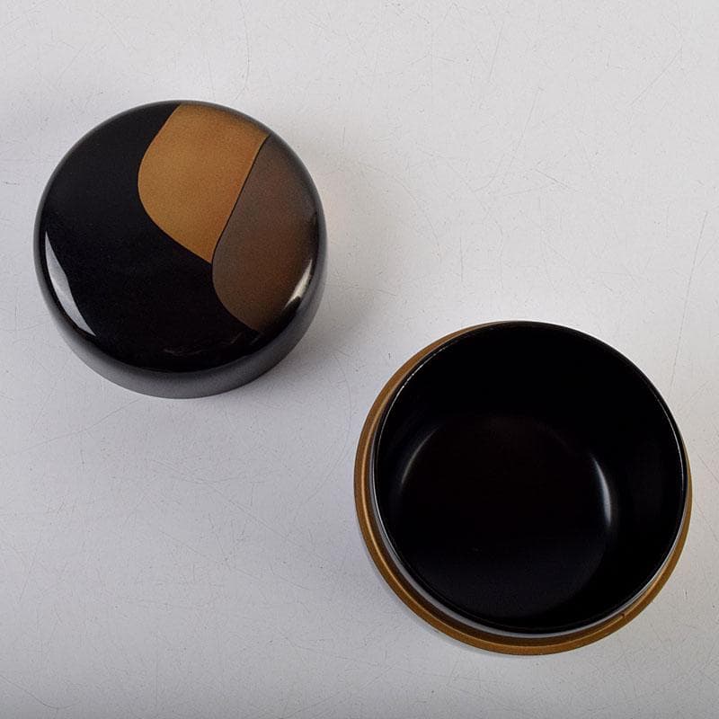 Soho 茶道具　竹内幸斎作　遠山蒔絵　大棗　共箱　V　9138