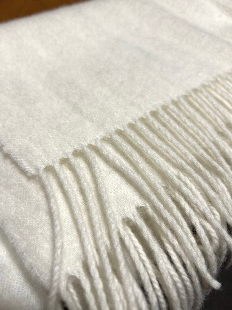 美品 matti totti カシミヤ100% マフラー ストール　ホワイト/白