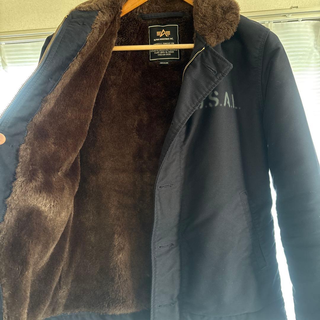 ALPHA INDUSTRIES ミリタリージャケット ネイビー M