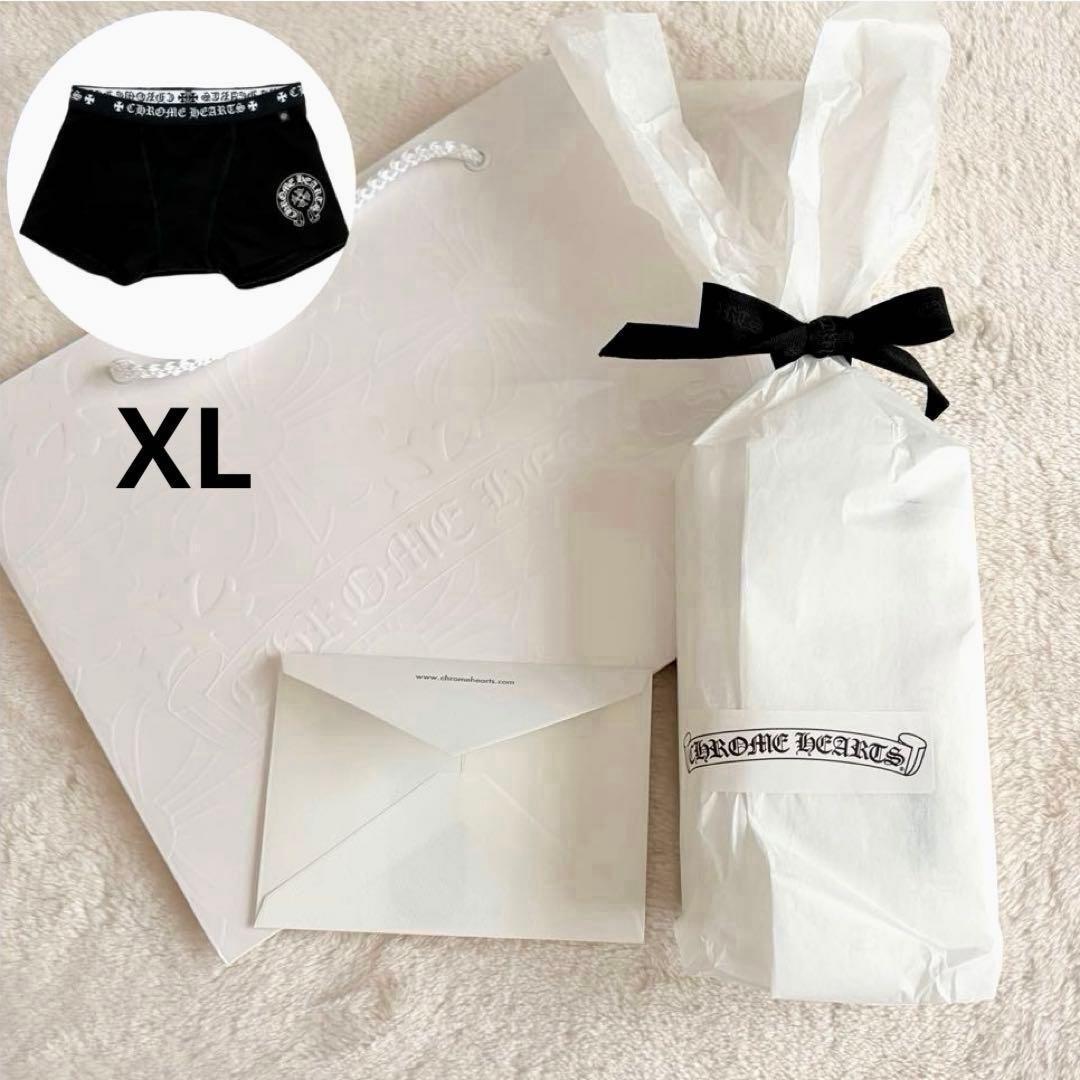ギフト包装✨希少XL クロムハーツ ホースシューボクサーパンツ 黒×白 新品