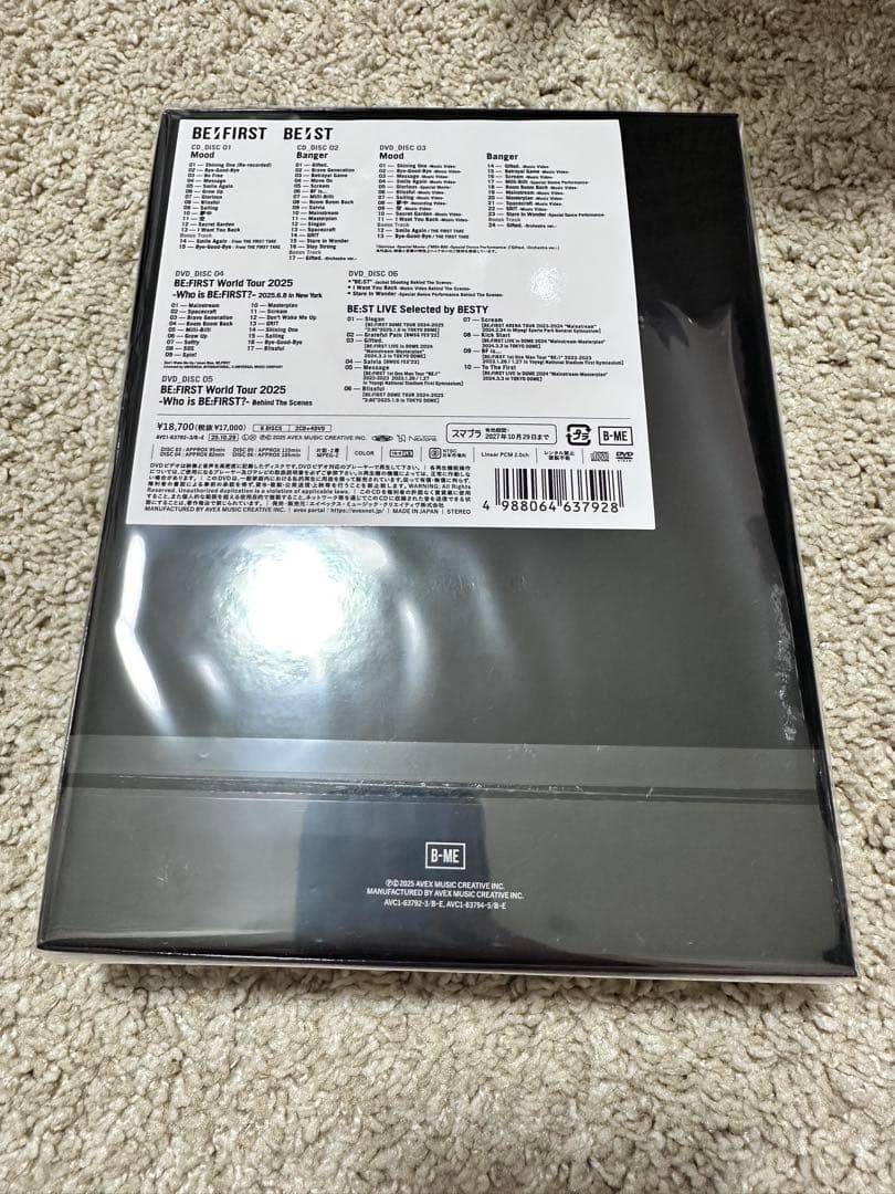 BE:FIRST BE:ST BMSG 限定版　2CD/4DVD セット