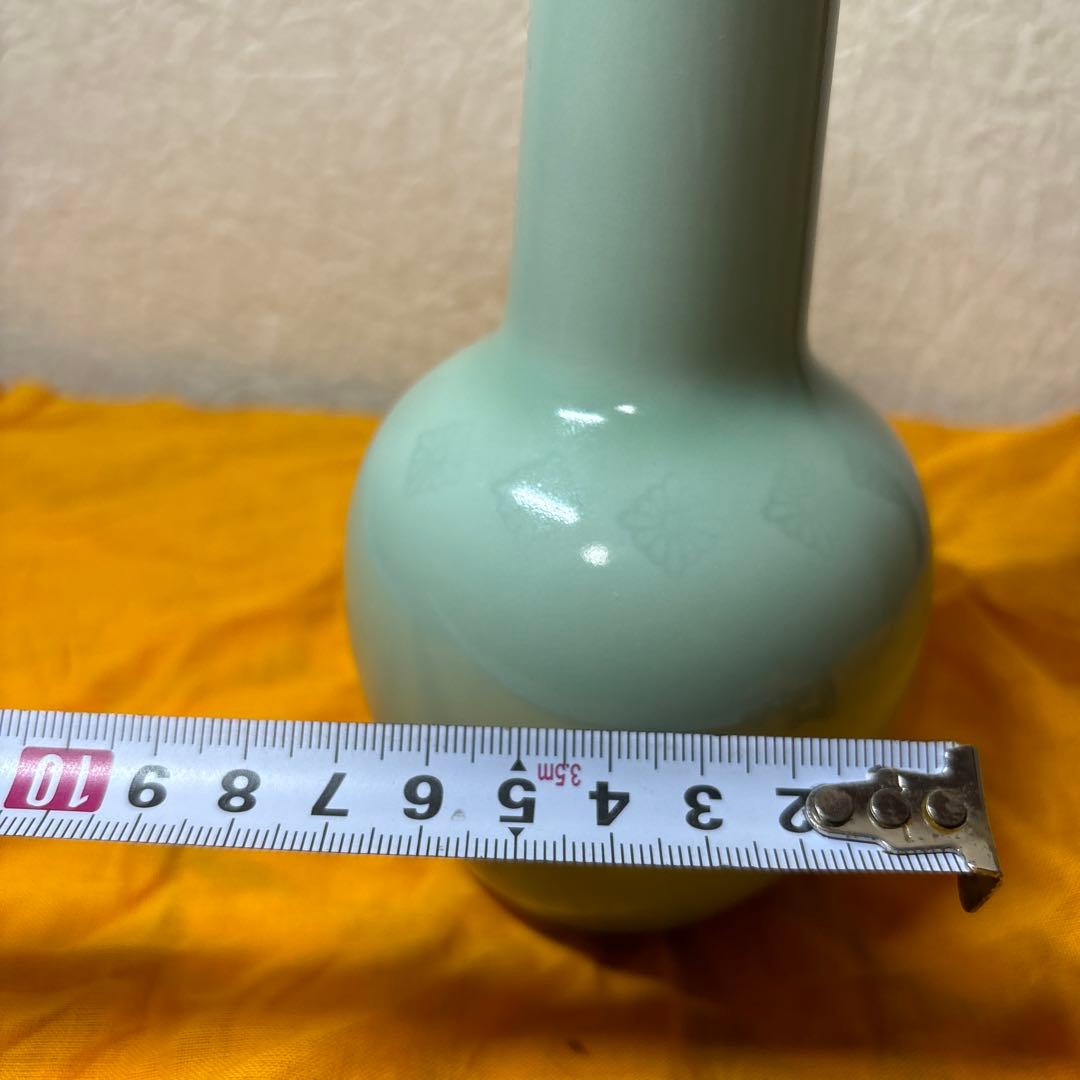 京焼　竹泉造　花入 花瓶　共箱　共布　美品