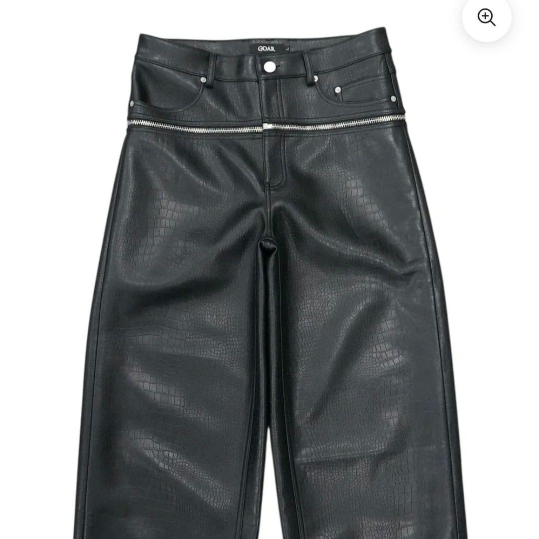 goar.archive Matte leather black pants М