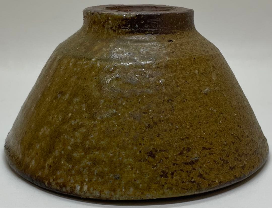 人間国宝　藤原啓　備前茶碗　緋襷　共箱　共布　栞　L118