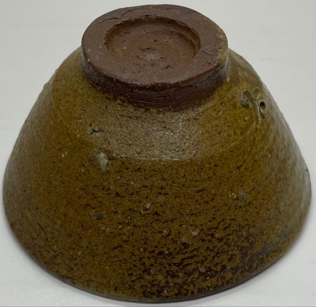 人間国宝　藤原啓　備前茶碗　緋襷　共箱　共布　栞　L118