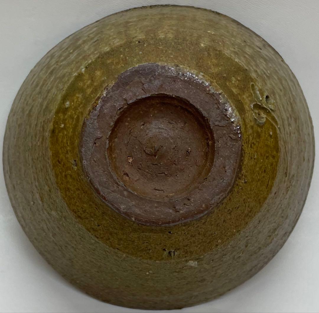 人間国宝　藤原啓　備前茶碗　緋襷　共箱　共布　栞　L118