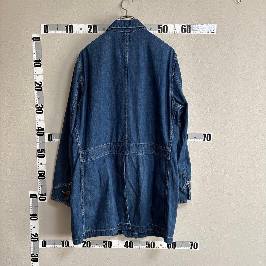 LEE リー カバーオール デニム ジャケット L 濃紺 大きめ ロング コート