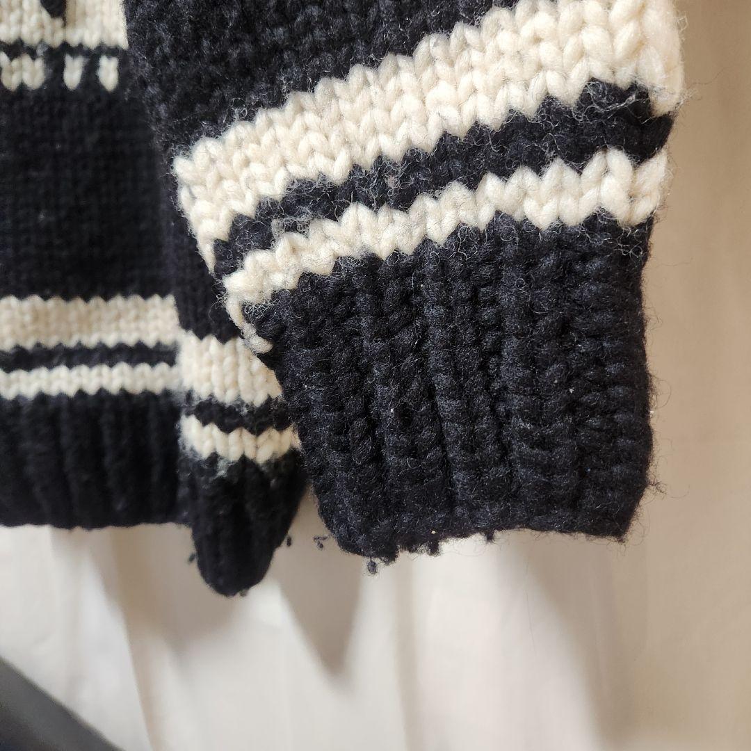 LONGHOUSE カウチンセーター　スカル　ドクロ　ヴィンテージ　カナダ　古着