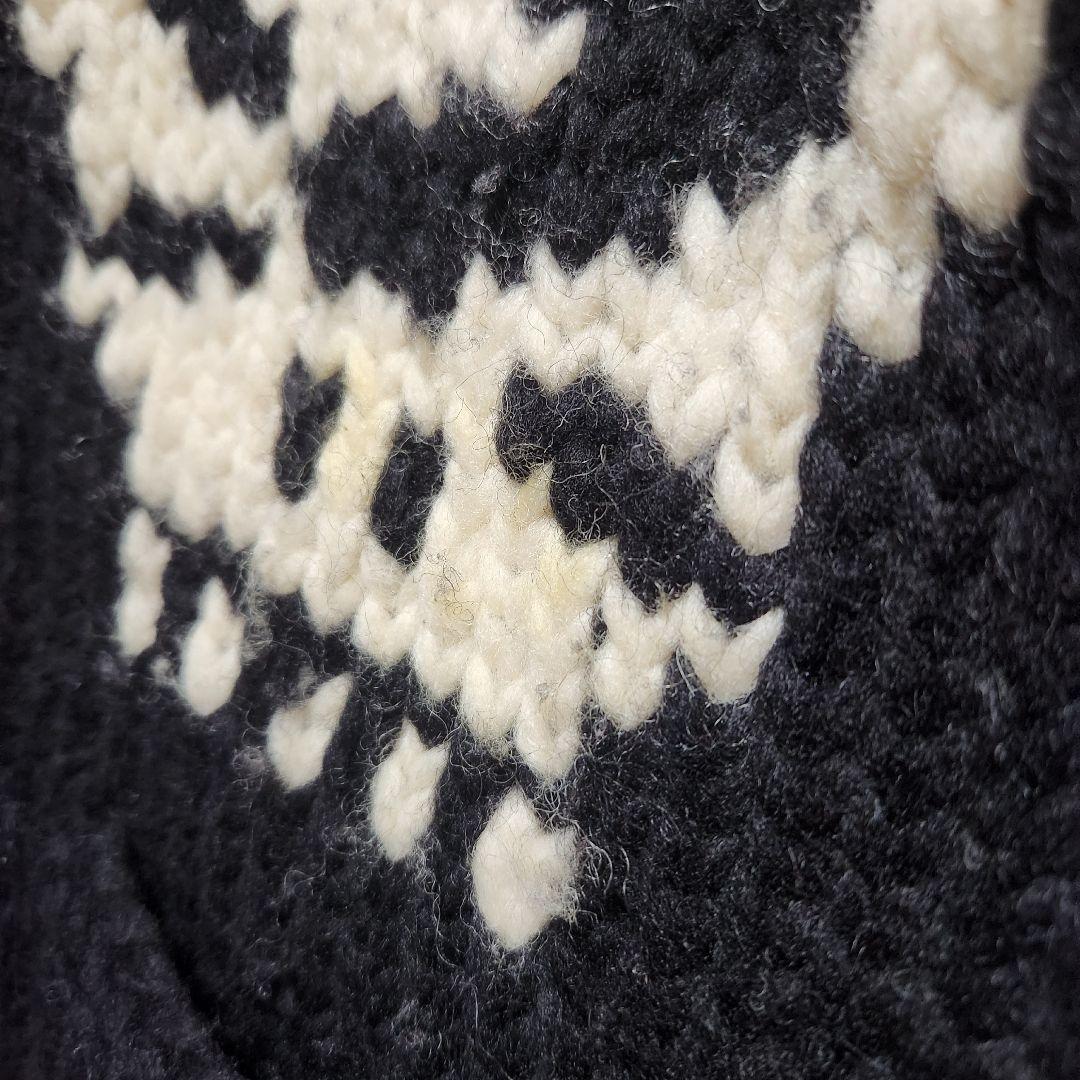 LONGHOUSE カウチンセーター　スカル　ドクロ　ヴィンテージ　カナダ　古着