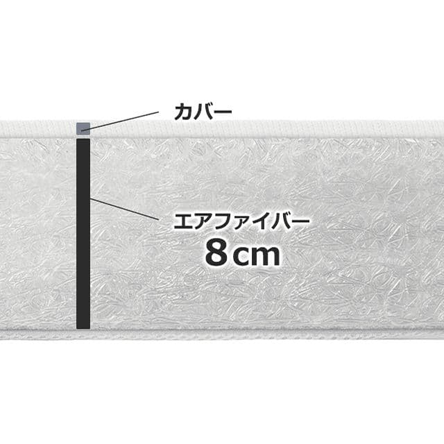エアウィーヴ【スマートZ01 】シングル三つ折りマットレス