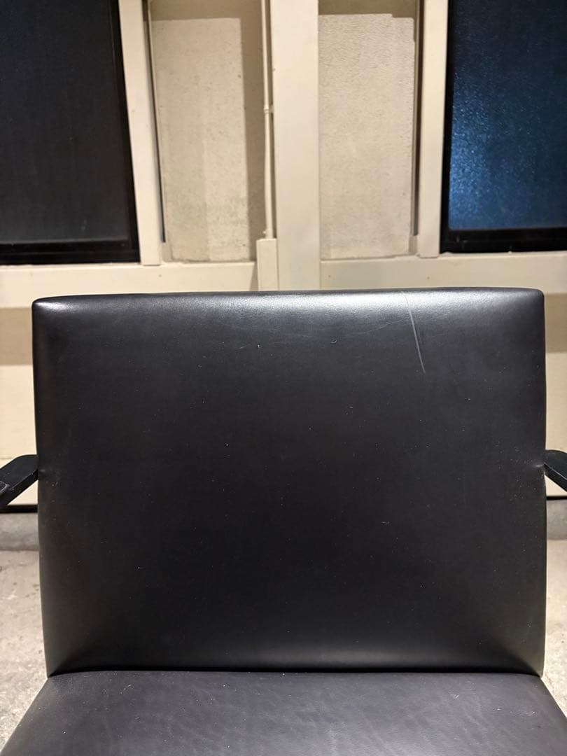 ①正規品knoll ミースファンデルローエ　ブルーノチェア 本革 Bauhaus