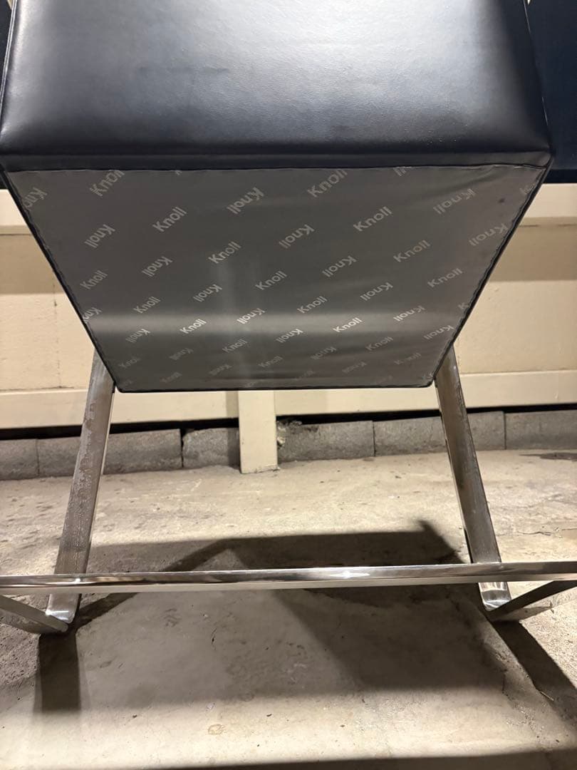 ①正規品knoll ミースファンデルローエ　ブルーノチェア 本革 Bauhaus