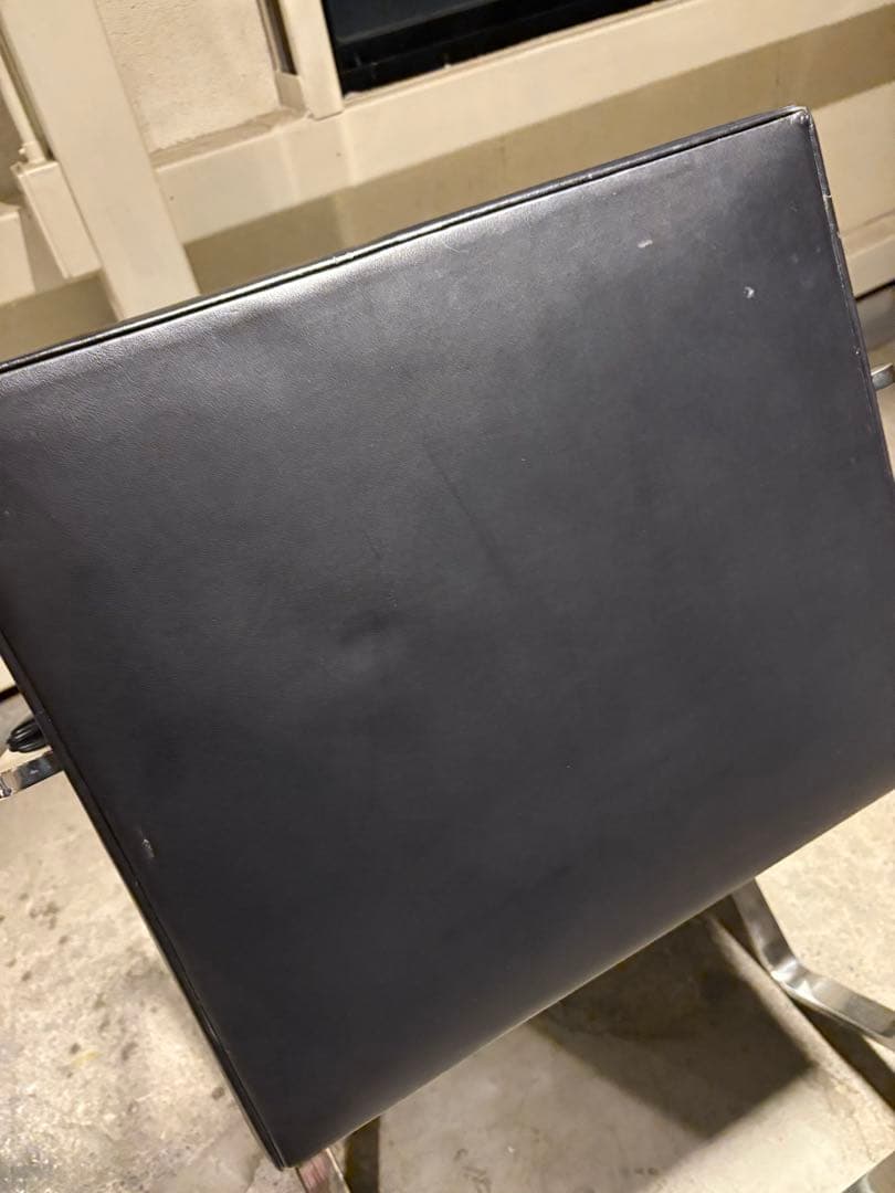 ①正規品knoll ミースファンデルローエ　ブルーノチェア 本革 Bauhaus